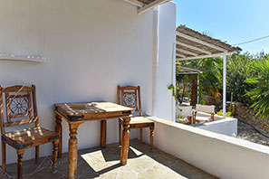 Balcony of an apartment at Platis Gialos, Sifnos